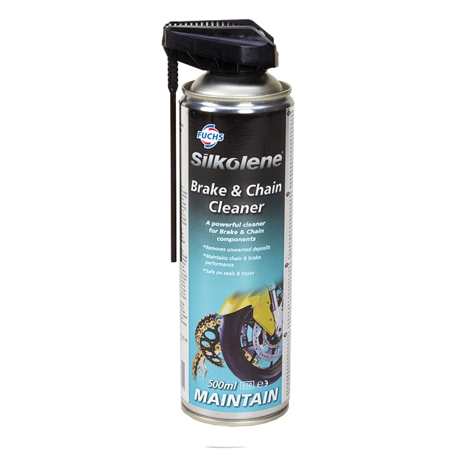 Spray limpiador y desengrasante de frenos y cadenas SILKOLENE 500 ml