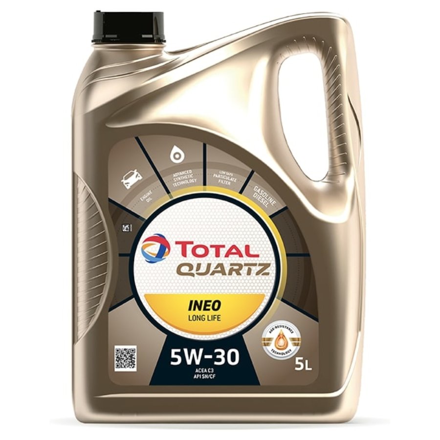 Aceite de Motor TOTAL QUARTZ INEO LONG LIFE 5W30 gasolina y disel 5L