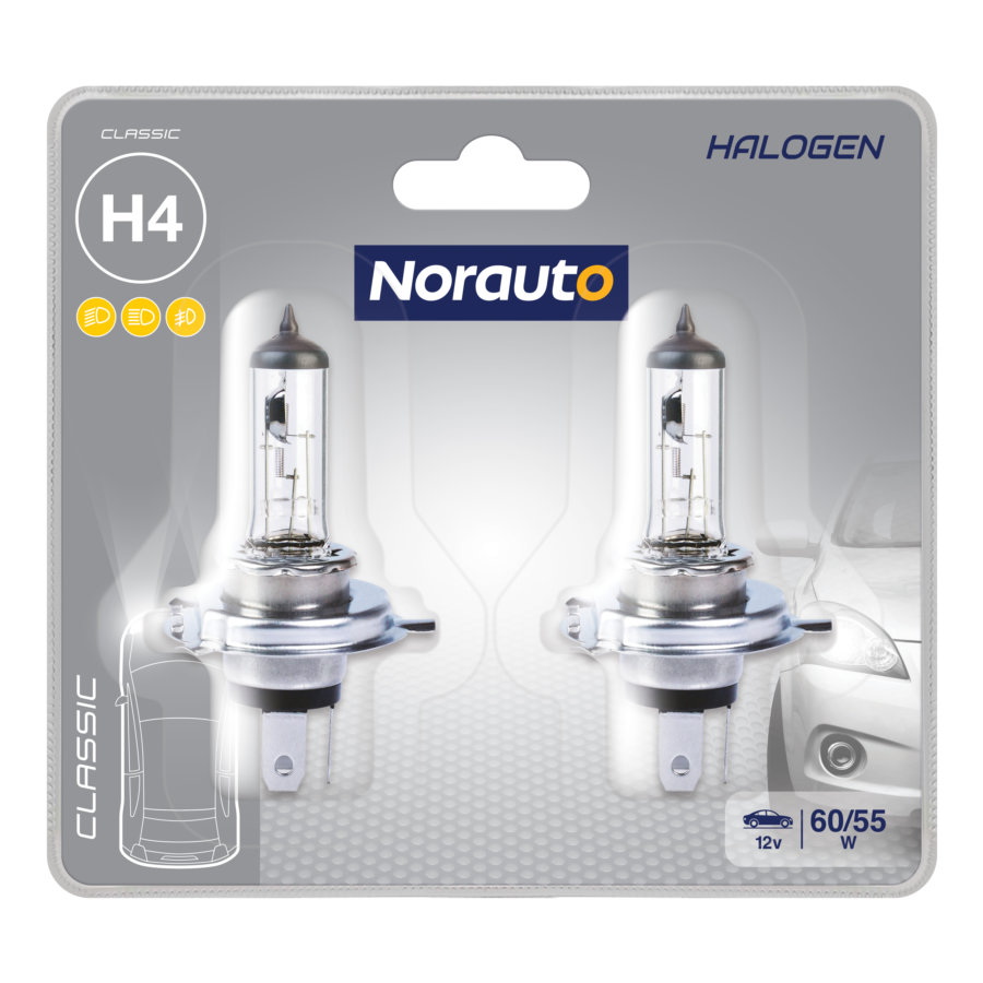 2 luces NORAUTO Classic H4 - Norauto