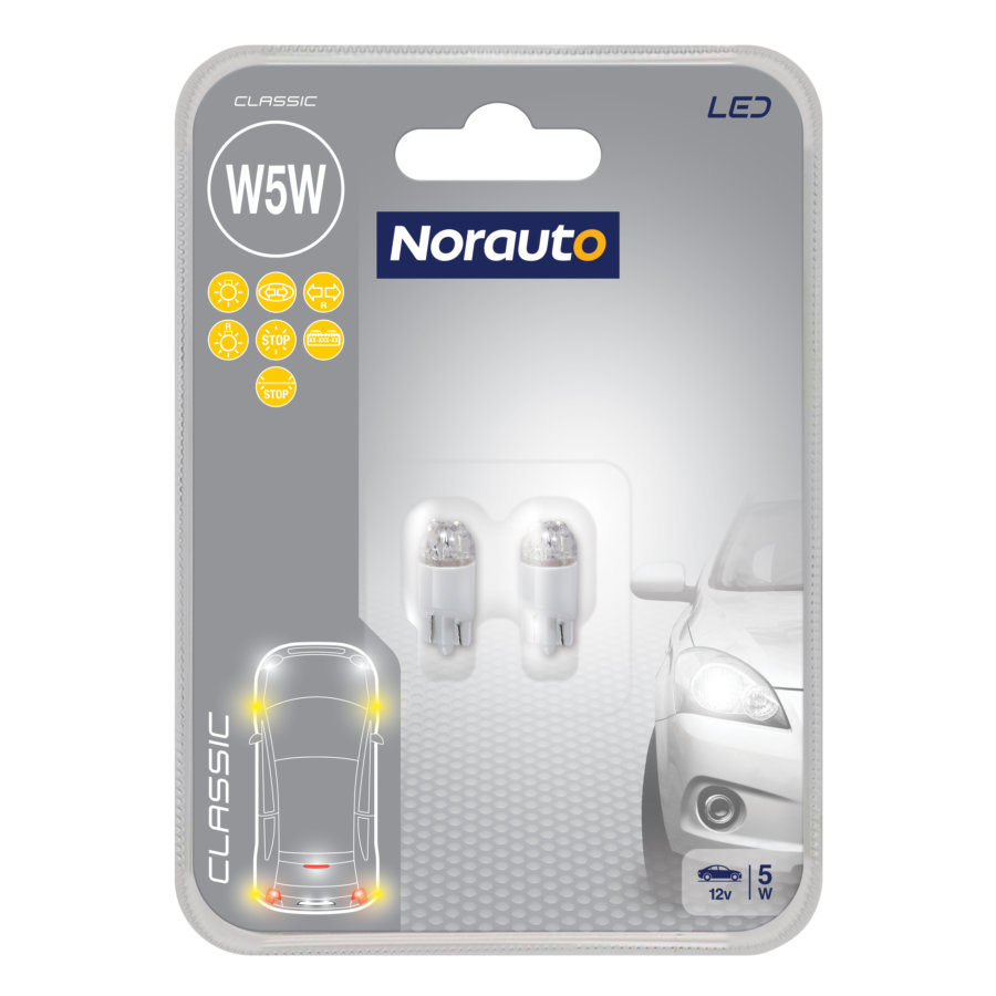 2 bombillas LED NORAUTO Classic W5W - Norauto