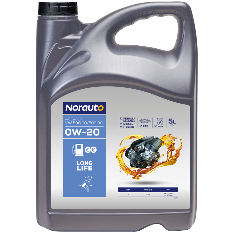 Aceite Motor Norauto C5 Vw 508 00 - 509 00 0w20 Diésel Y Gasolina 5l