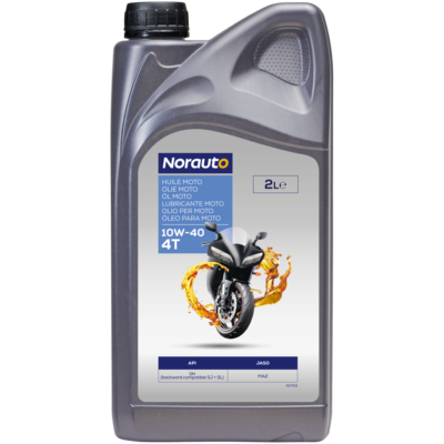 Aceite de motor moto NORAUTO 10W40 4T 2L - Norauto