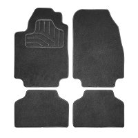 Alfombrillas De Coche A Medida Fabbri3 Para Citroën C4 Picasso/Grand Picasso 2013-2018 - Moqueta Negra Con Base Antideslizante