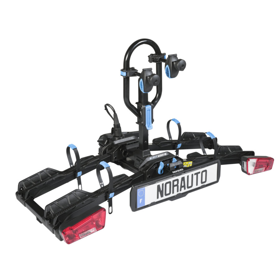 Portabicis De Bola Norauto E-fit 200-2 Bicicletas - Plegable - Basculante - Compatible Con Bicicleta Eléctrica