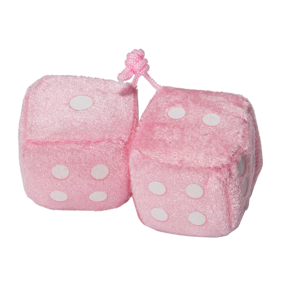 Pareja De Dados Decorativos Norauto Rosa