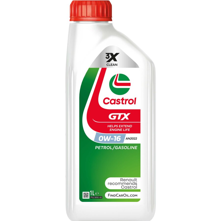 Aceite de motor CASTROL GTX 0W-16 1L - Norauto