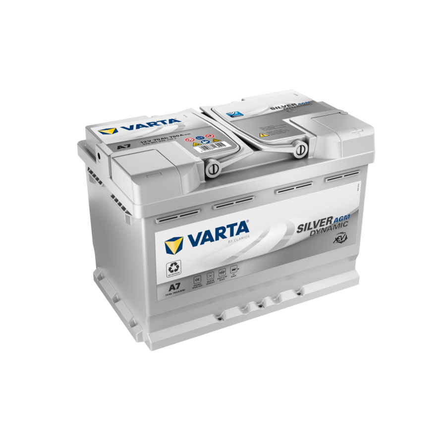 Batería VARTA A7 Start & Stop Silver Dynamic xEV 70 Ah - 760 A - Norauto