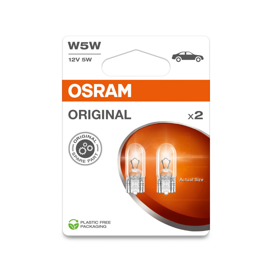 Bombilla Coche Bombillas LED W5W OSRAM - 6000K Cool White - Pack De 2 - Para Luces Auxiliares Osram 4062172408295