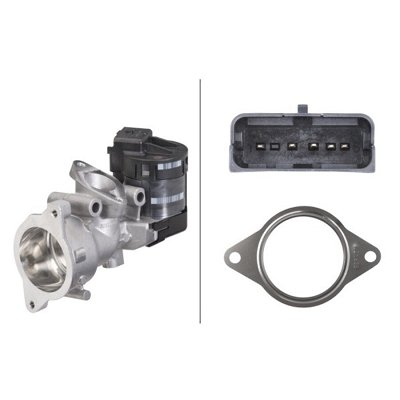 Vanne EGR HELLA 6NU 010 171-461 avec joints, électronique, 5pôle