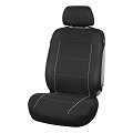 1 funda de asiento delantero universal 1ER PRECIO negro y gris