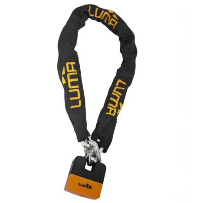Cadena antirrobo 120mm naranja Enduro LUMA
