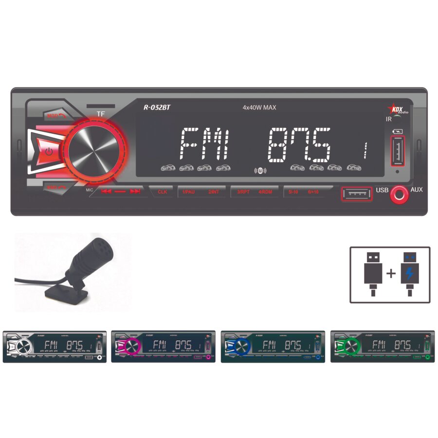 Autorradio Kdx Audio R-032bt