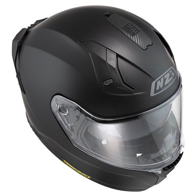 Casco moto integral NZI Go Rider Stream Quadri negro, gris y