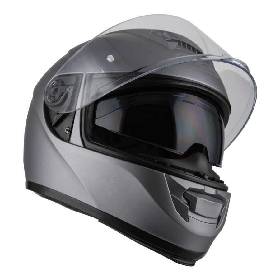 Casco Moto Integral Nzi Eurus 3 Duo Antracita Mate L