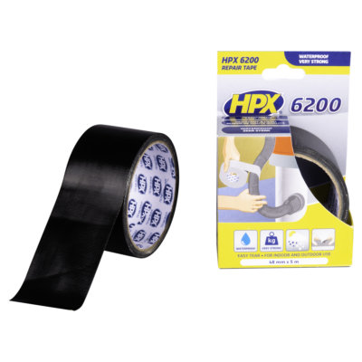 Cinta adhesiva textil protector negra HPX 19mm x 10m - Norauto
