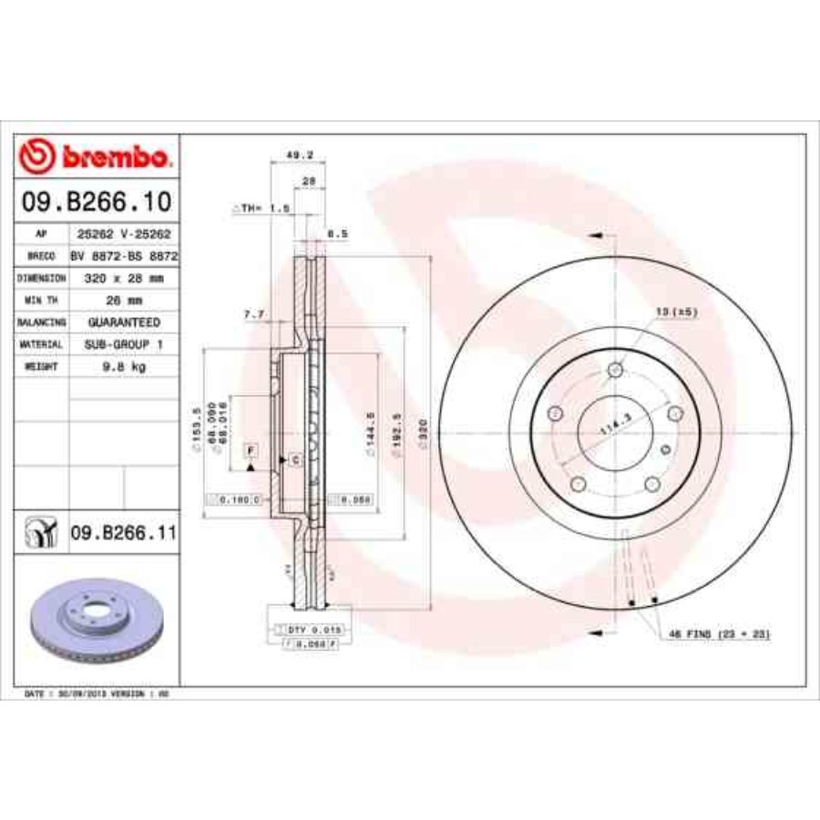 2 discos de freno BREMBO para