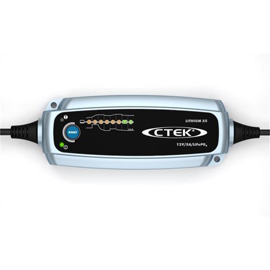 Ctek Lithium Xs cargador 12v de lifepo4 litio inteligente baterias coche mantenedor connect and forget 5a 56899