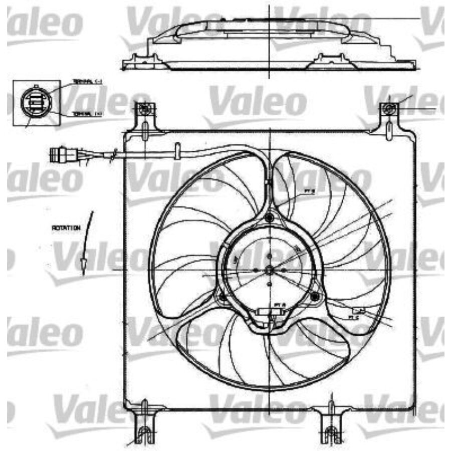 Valeo 698524 Engine Cooling Fan For 98-05 ML320 ML350