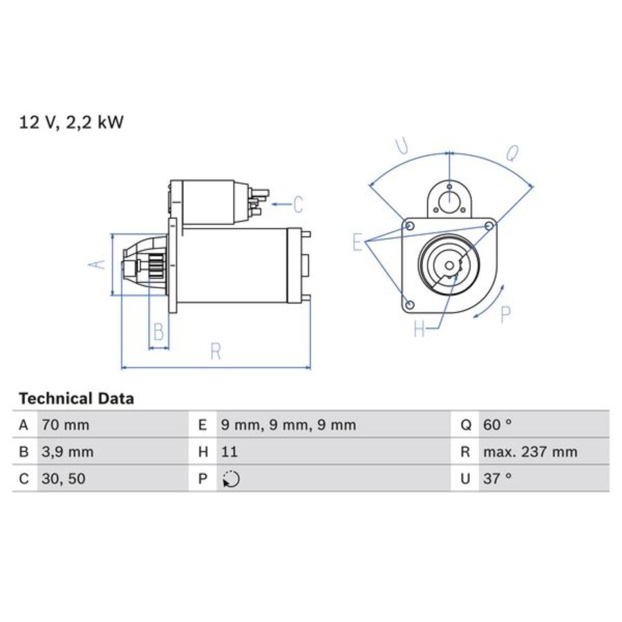 Motor De Arranque Bosch 986027000