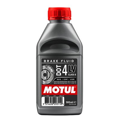 Líquido De Frenos Motul RBF 700 DOT4 De Competición, Lote De 4 Botellas De 0.5L, Punto De Ebullición Muy Alto, Fabricado En Francia