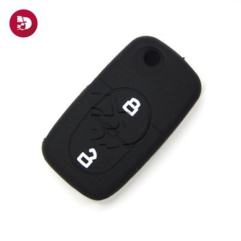 Funda de Mando AUDI 2 botones NEGRO