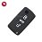 Funda de mando CITROEN-PEUGEOT negro 3 botones 