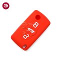 Funda de mando CITROEN-PEUGEOT rojo 3 botones HQ