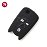 Funda de mando OPEL 3 botones negro 