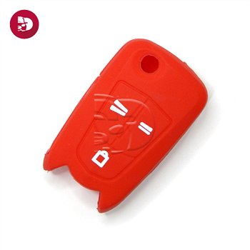 Funda de mando OPEL 3 botones rojo