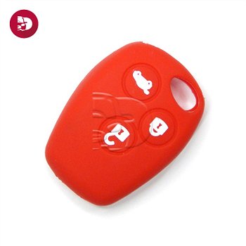 Funda de mando RENAULT 3 botones rojo