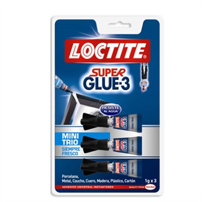 Super Glue-3 Cristal - Pegamento instantáneo 3 gr (Loctite) - CIANOCRILATOS