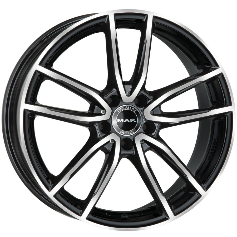 Llanta De Aluminio Mak Evo 8.5x21 5x112 Et40 Negro Pulido