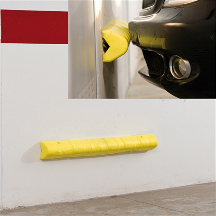 Protector de esquinas de garaje Amarilla/Negra redondeada en espuma EVA